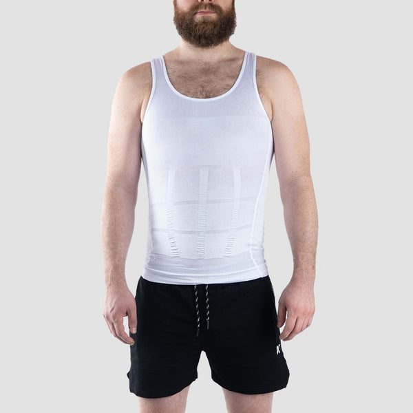 Débardeur Amincissant Invisible Tummy Shaper pour Hommes 2-Pack (Blanc & Noir) photo #6