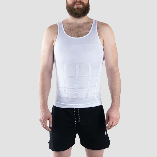 Pack de 2 Débardeurs Amincissants pour Hommes Invisible Tummy Shaper Blanc photo #7