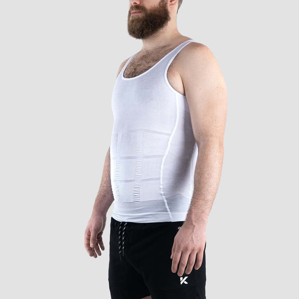 Pack de 2 Débardeurs Amincissants pour Hommes Invisible Tummy Shaper Blanc photo #7