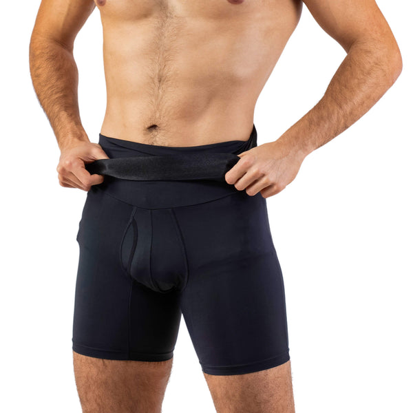 Men's Girdle Compression Shorts 2-Pack Black photo #4