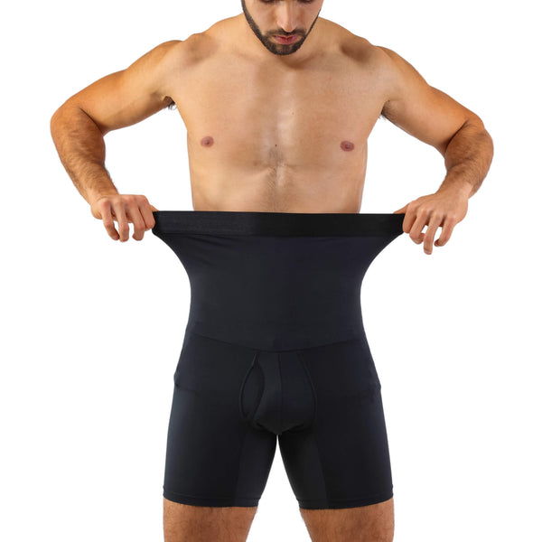 Men's Girdle Compression Shorts 2-Pack Black photo #8