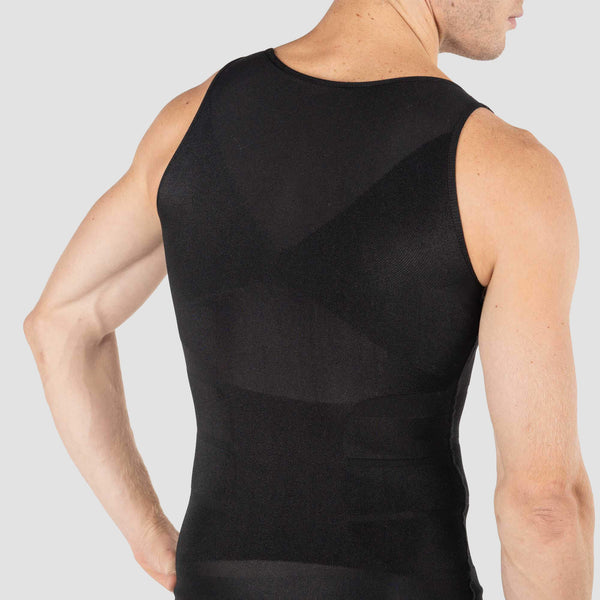 Men's Slimming Vest Invisible Tummy Shaper 2-Pack Black photo #7