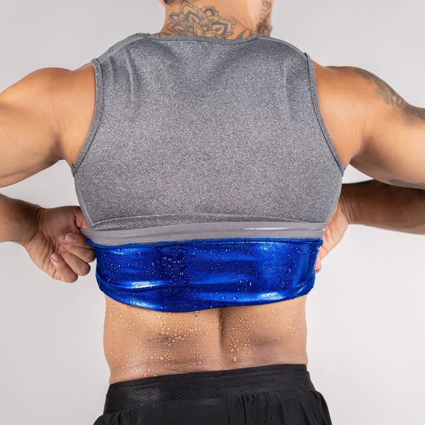 Kewlioo Men's Heat Trapping Waist Toner - Sweat Body Shaper Vest