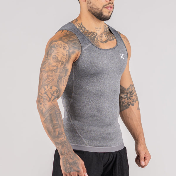 NPolar Men Heat Trapping Shirt Body Shaper Vest Pullover Sauna Sweat Suits  Short Sleeve Compression Top, 4XL_5XL 