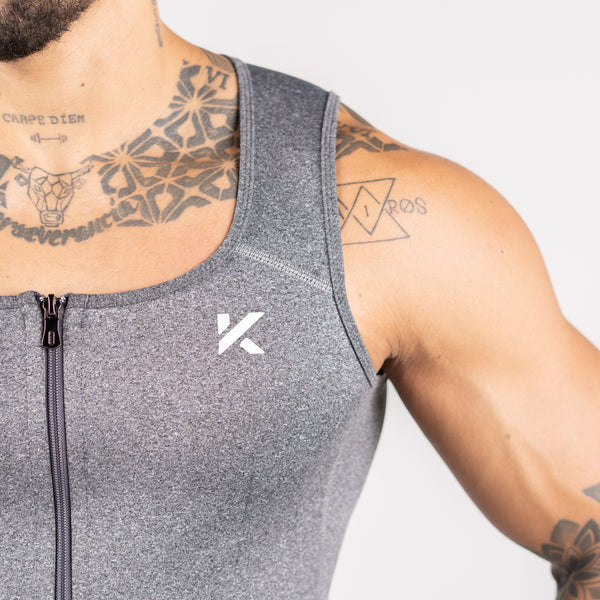 Kewlioo Men's Heat Trapping Pullover Sweat Enhancing Vest (Black