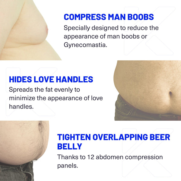 Débardeur Amincissant Invisible Tummy Shaper pour Hommes 2-Pack (Blanc & Noir) photo #4