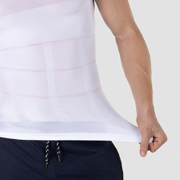 Pack de 2 Débardeurs Amincissants pour Hommes Invisible Tummy Shaper Blanc photo #11