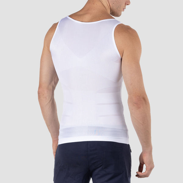 Men's Slimming Vest Invisible Tummy Shaper 2-Pack White photo #8