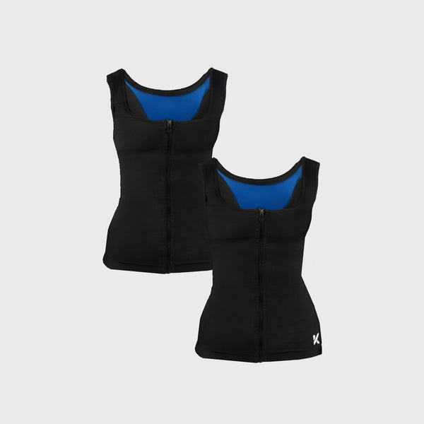 Pack de 2 Gilet Sudation Femme Zippé (Noir) photo #1