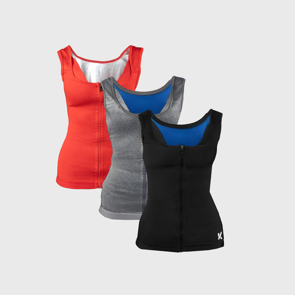 Pack de 3 Gilet Sudation Femme Zippé (Multicolore) photo #1