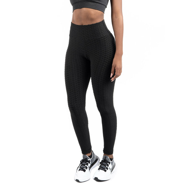 Net Yarn High Waisted Sport Legging,Tummy Control Workout Yoga Pant for  Women Butt Lift 4 Way Stretch Legging-Black L