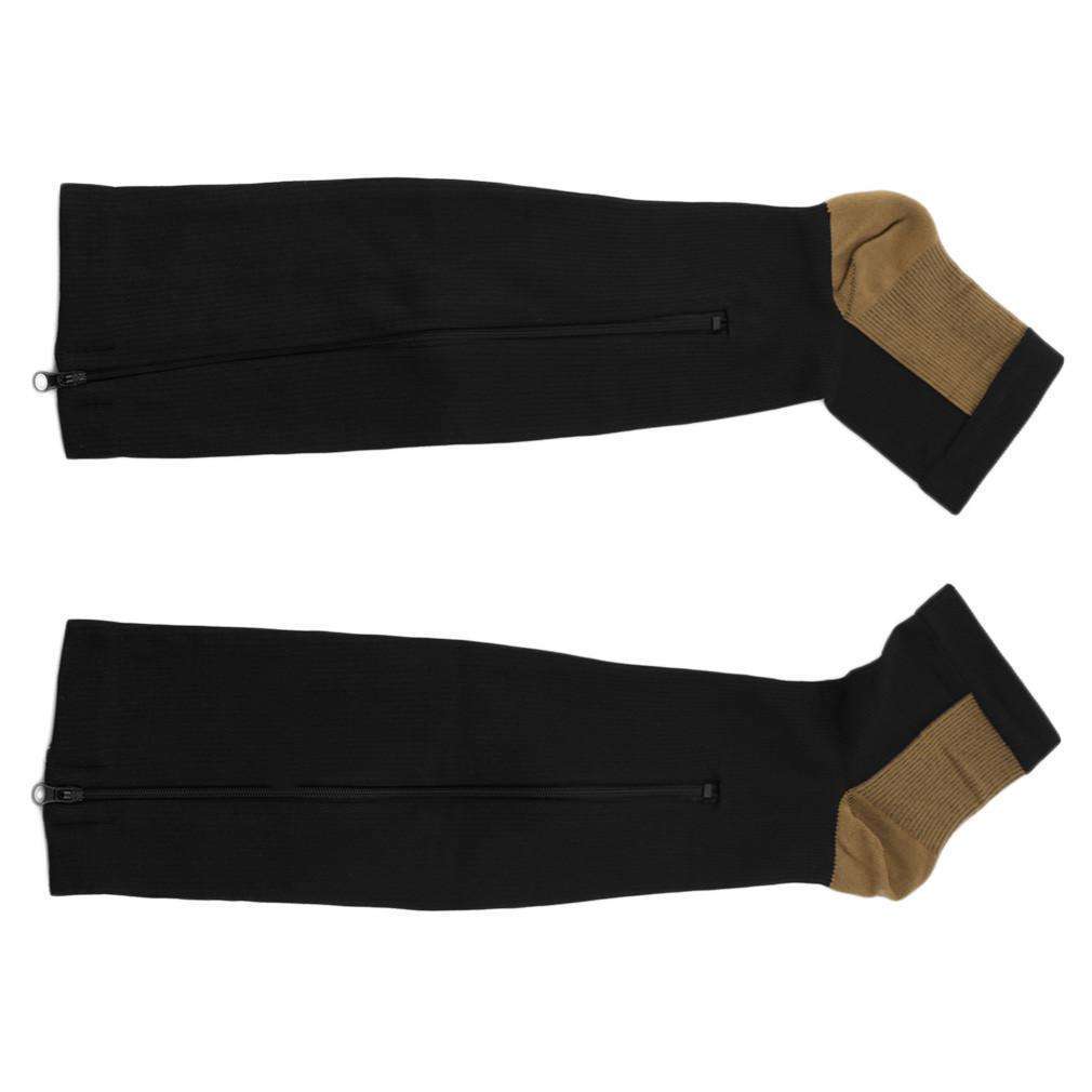 Achetez des chaussettes de compression zippées amincissantes pour femmes en  ligne ! – Kewlioo